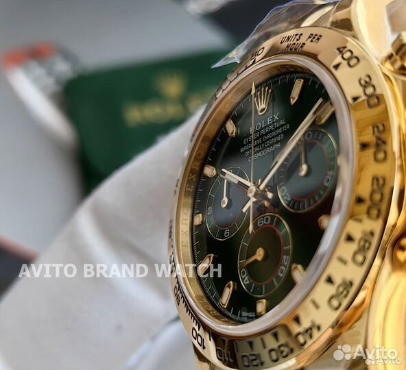 Часы Rolex Daytona Yellow Gold Green Dial new