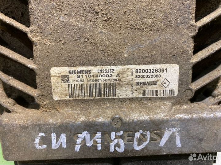 Блок управления двигателем Renault Symbol