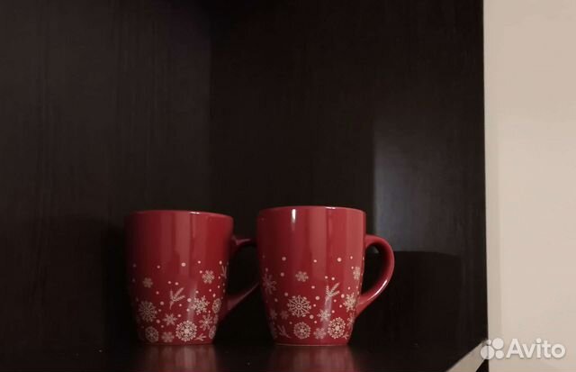 Кружки с узором снежинки