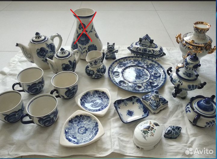 Гжель посуда