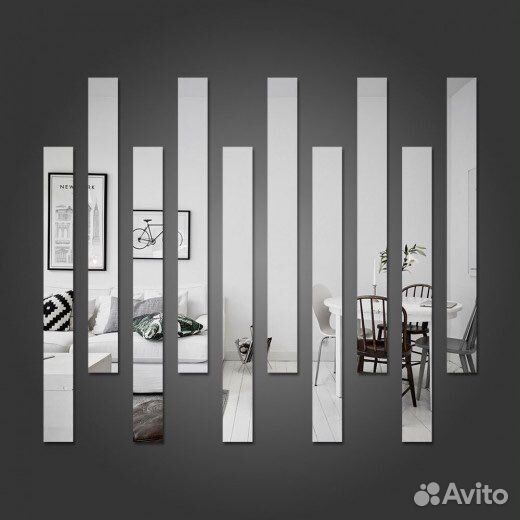 Зеркальное панно, плитка