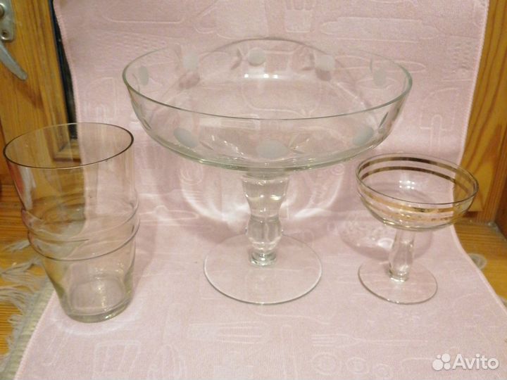 Посуда цветное стекло времен СССР