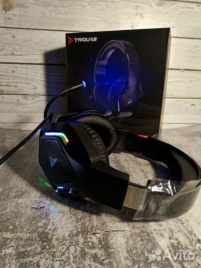 Игровые наушники с микрофоном taidu