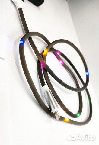 Кабель зарядки iPhone lightning цветомузыка