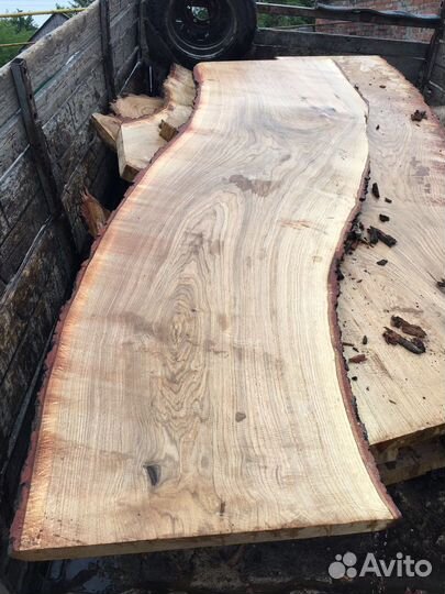 Слэбы из дуба(волна) Т.7 см