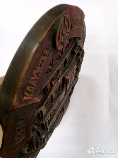 Плакетка 100 лет машзаводу, Калуга 1974год