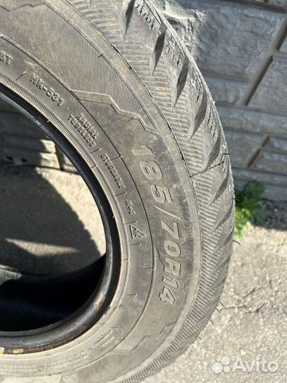 Одно зимнее колесо кама 185/70 R14