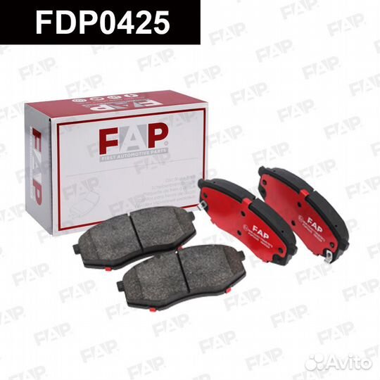 Колодки тормозные FDP0425 FAP Россия