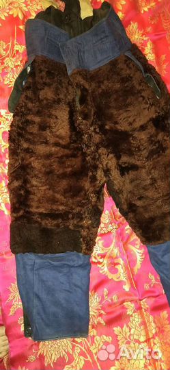 Зимний комбинезон мужской на натуральной овчине