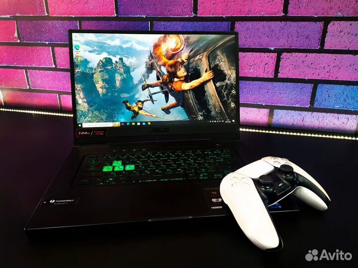 Мощный игровой ноутбук Asus + GeForce RTX + IPS