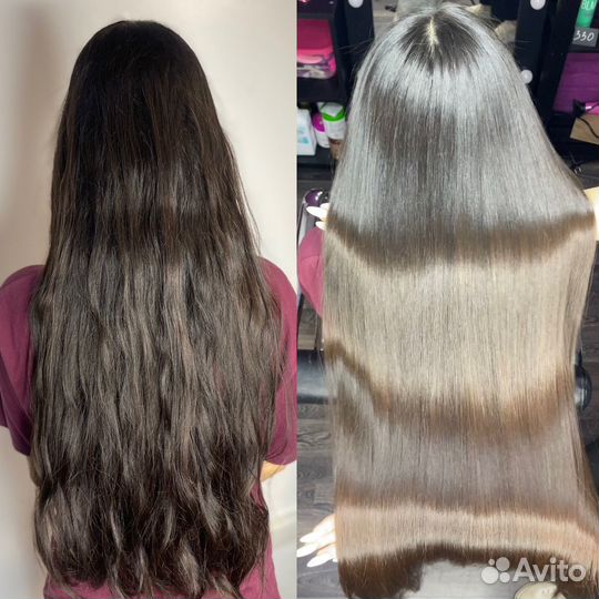 Кератиновое выпрямление