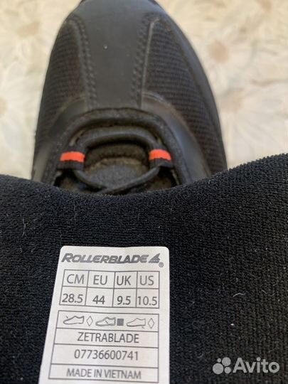 Роликовые коньки Rollerblade р.44 (28,5см)