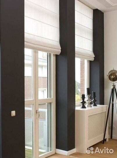 Римские шторы в спальню