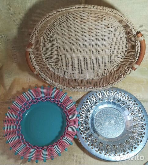 Хлебницы СССР и графин стекло рыба