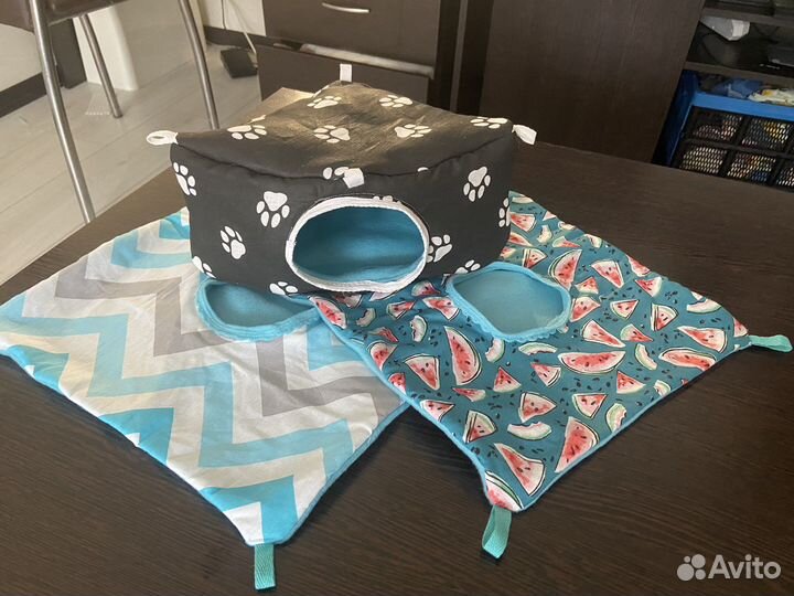 Гамаки, домики, лежанки для грызунов