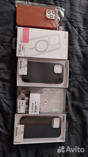 4 чехла на айфон 15 и 1 чехол на айфон 13 про