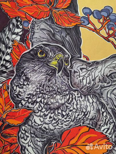 Шелковый платок авторский (натуральный шелк)