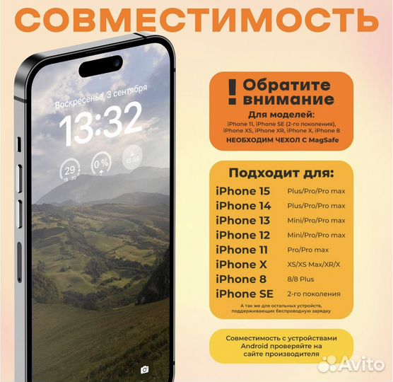 Повербанк для iPhone аккамулятор MagSafe 5000