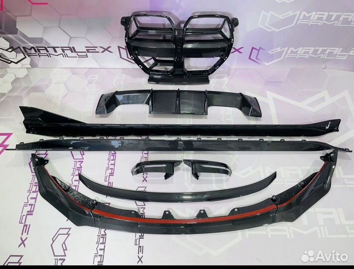 Комплект carbon dry сет 11 BMW M3 G80 M4 G82