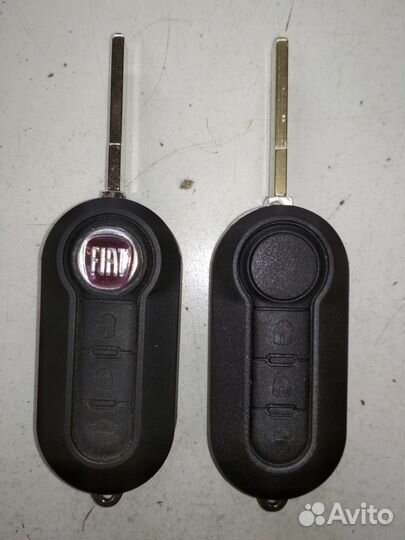 Выкидной ключ Fiat, Citroen, Peugeot с чипом