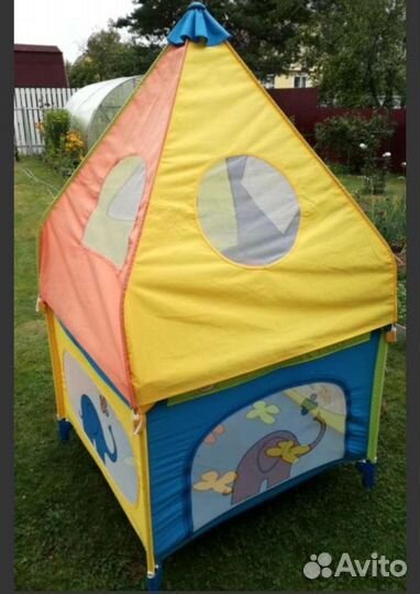 Большой детский манеж палатка