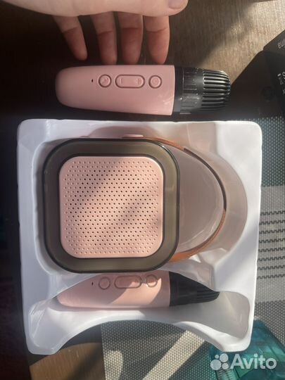 Акустическая колонка и 2 микрофона