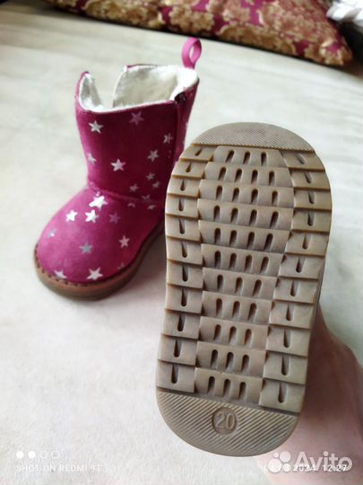 Сапожки (угги) для девочки 20 размер