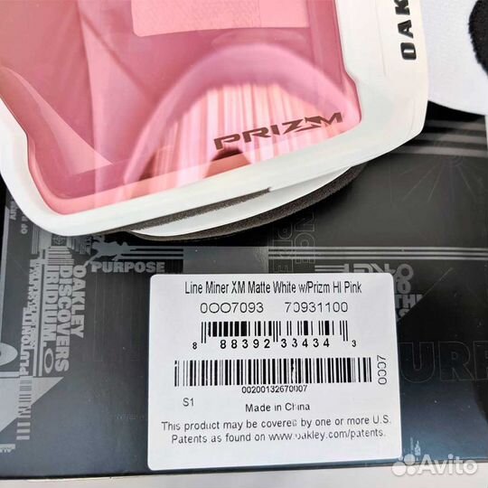 Сноубордическая маска Oakley Line Miner XM HI Pink