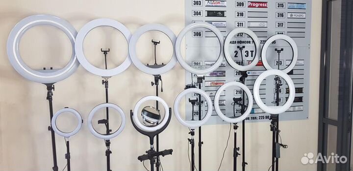 Кольцевые лампы от 8 до 58см