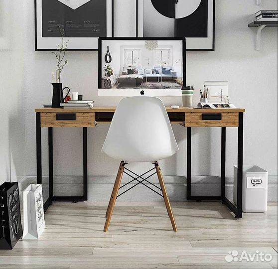 Стол лофт с ящиками