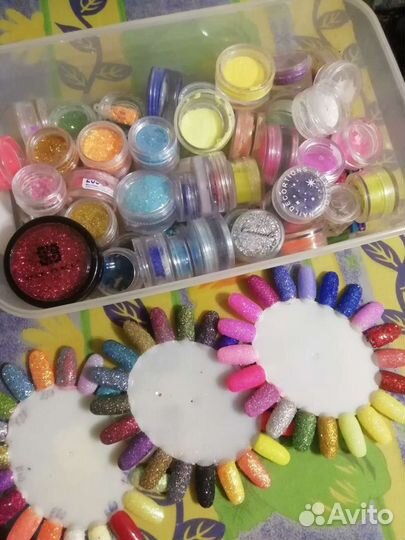 Блёстки для дизайна ногтей