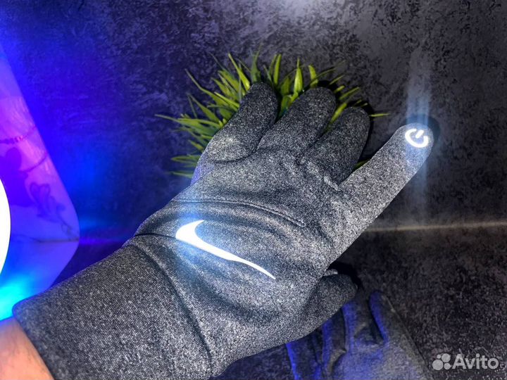 Перчатки Nike drill серые