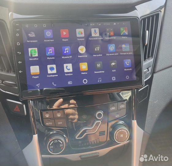 Магнитола 2 din android 9 дюймов Hyundai Sonata 6