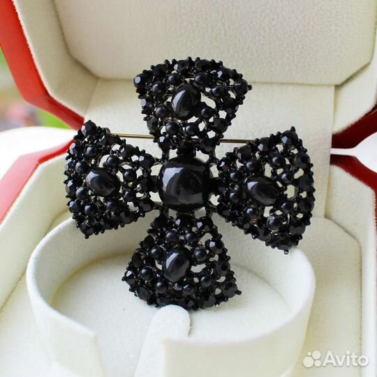 Винтажная брошь Weiss Мальтийский Крест