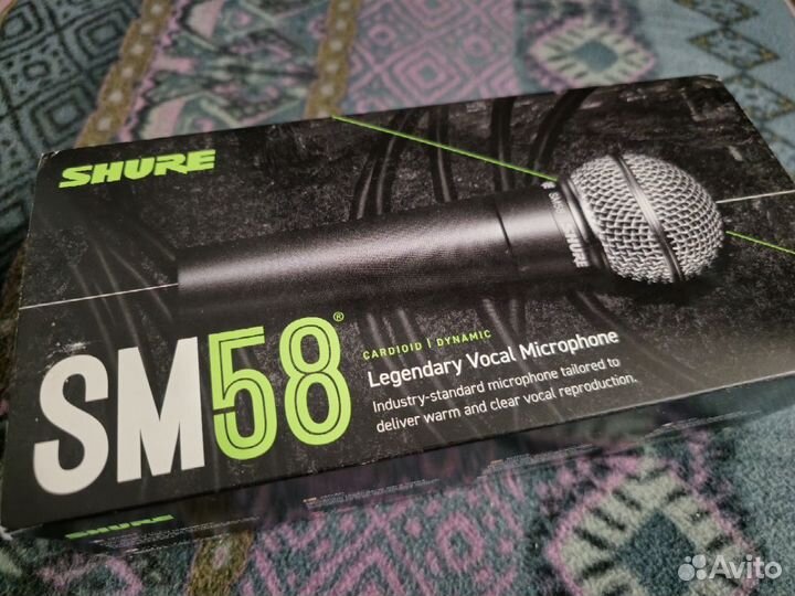 Продам микрофон shure SM58-LCE динамический кардио