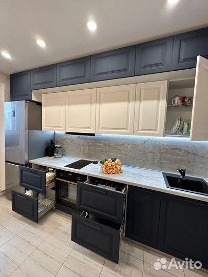 Прямая кухня на заказ. Фабрика в Челябинске