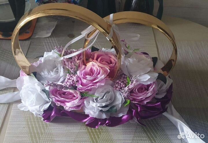 Свадебные украшения на машину