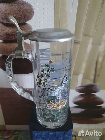 Пивная кружка с крышкой