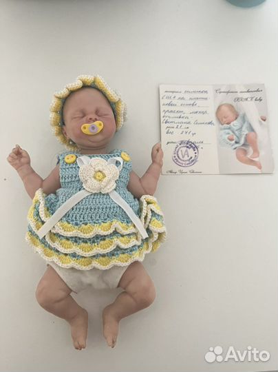 Кукла реборн мини силиконовая