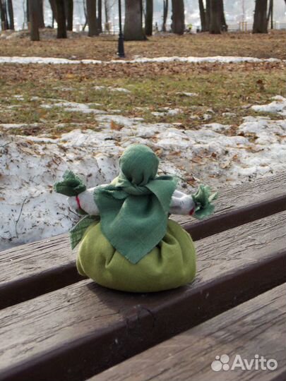 Кукла травница Зеленушка, оберег здоровья