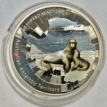 Монета Австралия 1 доллар 2005 Морской леопард