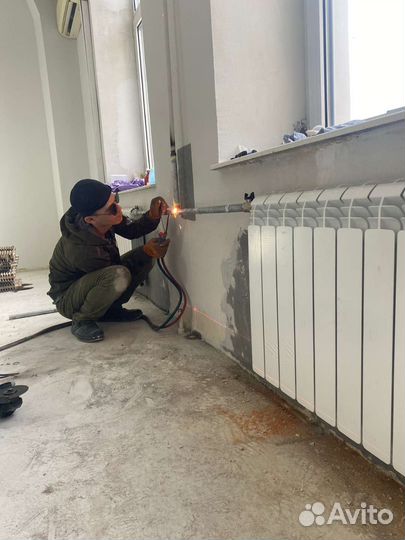 Замена радиаторов отопления услуги сварщика