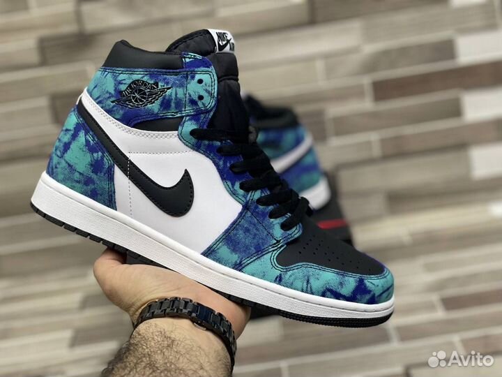 Кроссовки Air Jordan 1 Tie-Dye (36-45)