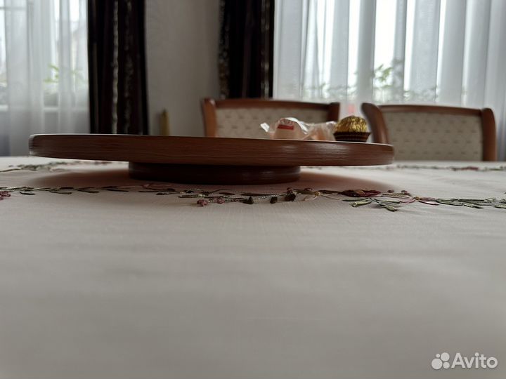 Блюдо вращающееся оранжевое