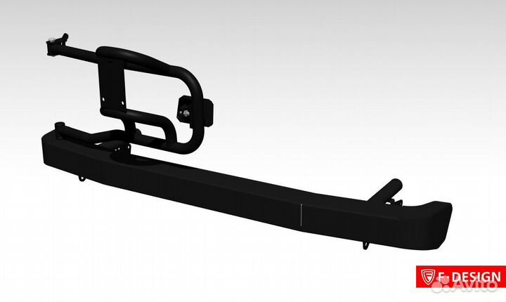 Силовой задний бампер запасного колеса 2121 нива