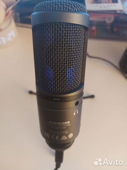 Микрофон Audio-Technica AT2020USB+ черный