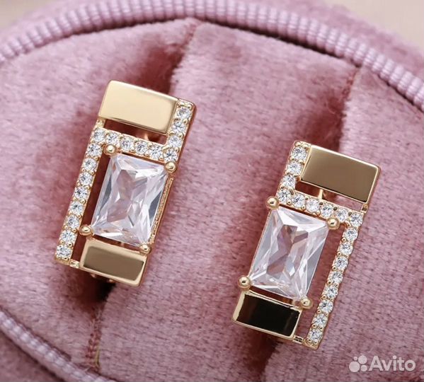 Золотые серьги 585 RG