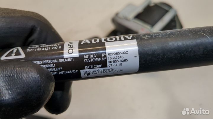 Ремень безопасности левый передний Opel Zafira C 2011