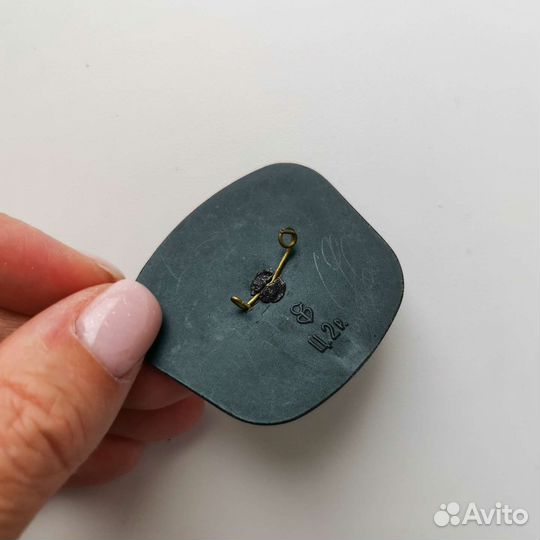 Брошь винтаж СССР ручная роспись