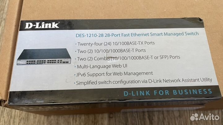 Коммутатор (свитч) D-Link DES-1210-28
